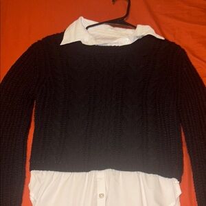 No Boundaries Black Crew Neck Sweater